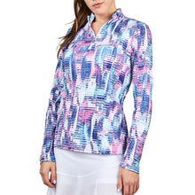 Load image into Gallery viewer, Sofibella Long Sleeve UV Feather Wmns Golf 1/4 Zip - Vibes/XL
 - 24