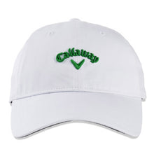Load image into Gallery viewer, Callaway Heritage Twill St. Paddys Hat - White/Kelly Grn
 - 1