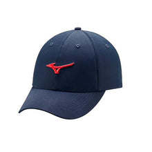 Load image into Gallery viewer, Mizuno Tour Adjustable Lightweight Golf Hat - Navy/Red/One Size
 - 3