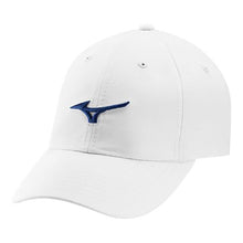 Load image into Gallery viewer, Mizuno Tour Adjustable Lightweight Golf Hat - White/Cobalt/One Size
 - 6
