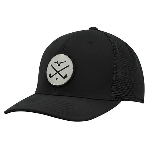 Mizuno Crossed Clubs Meshback Golf Hat - Black/One Size