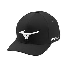 Load image into Gallery viewer, Mizuno Tour Delta Fitted Golf Hat - Black/L/XL
 - 1