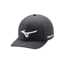 Load image into Gallery viewer, Mizuno Tour Delta Fitted Golf Hat - Hthr Charcoal/L/XL
 - 2