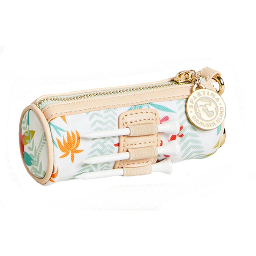 Spartina 449 Ball & Tee Womens Golf Pouch - Q Topiary Wht