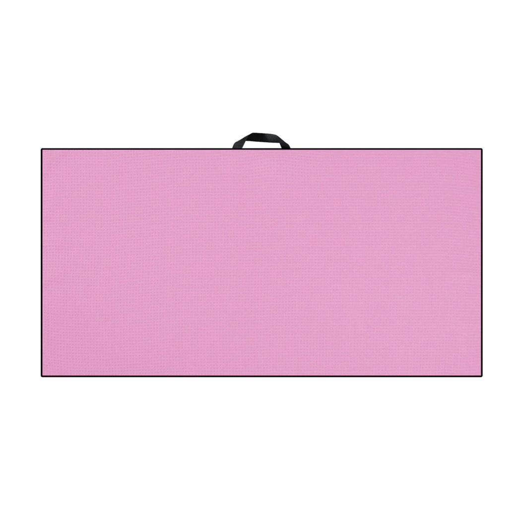 Devant Waffle Microfiber Towel - Pink/Black