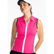 Load image into Gallery viewer, Kinona Swing Away Womens Sleeveless Golf Polo - PREPPY PINK 341/L
 - 1