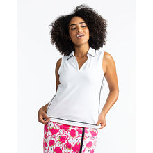 Load image into Gallery viewer, Kinona Bogey Round Womens Sleeveless Golf Polo - WHITE 000/L
 - 3