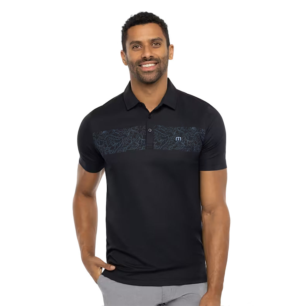 Travis Mathew Secluded Beach Mens Golf Polo - Black 0blk/XXL