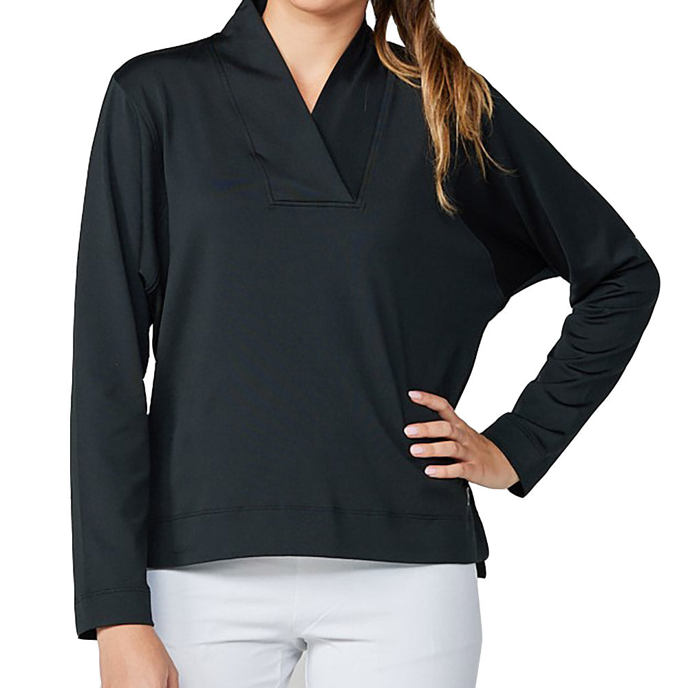 Sofibella Staples Womens Golf Pullover - Black/2X