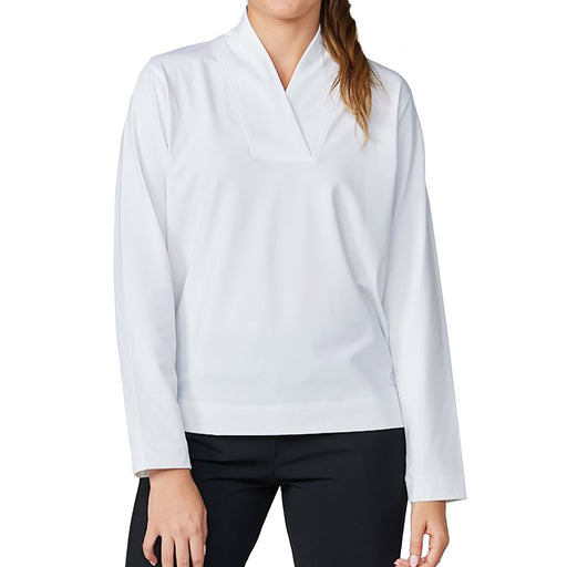 Sofibella Staples Womens Golf Pullover - White/2X