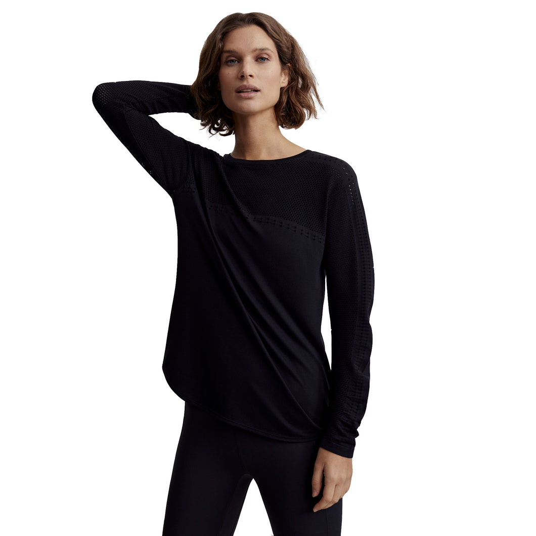 Varley Merrick Seamless Womens Tee - Black/L/XL