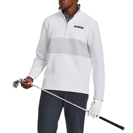 Under Armour Storm Daytona Mens Golf 1/2 Zip - WHITE 100/XL