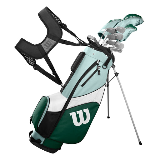 Wilson Profile SGI Carry Wmns RH Complete Golf Set - Standard/Ladies/Dk Grn/Wht/Mint