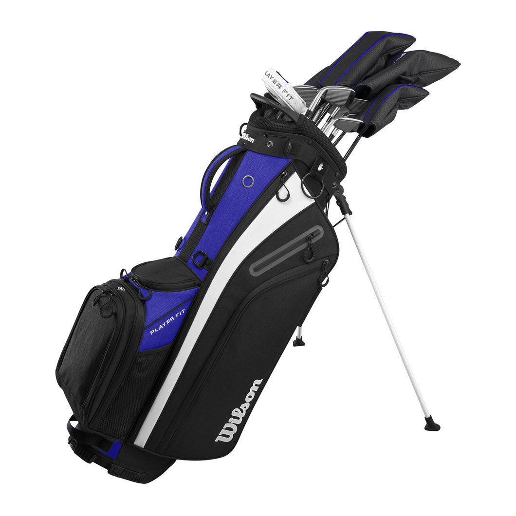 Wilson Player Fit Mn LH Stl Complet Stand Golf Set - Standard/Regular/Black/Blue/Wht