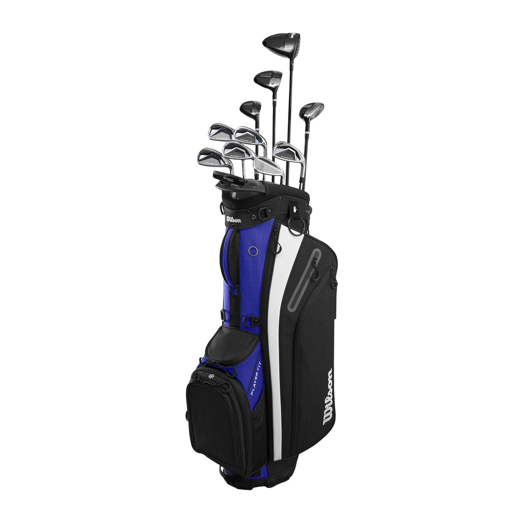 Wilson Player Fit Mn RH Stl Complet Stand Golf Set - Standard/Stiff/Black/Blue/Wht