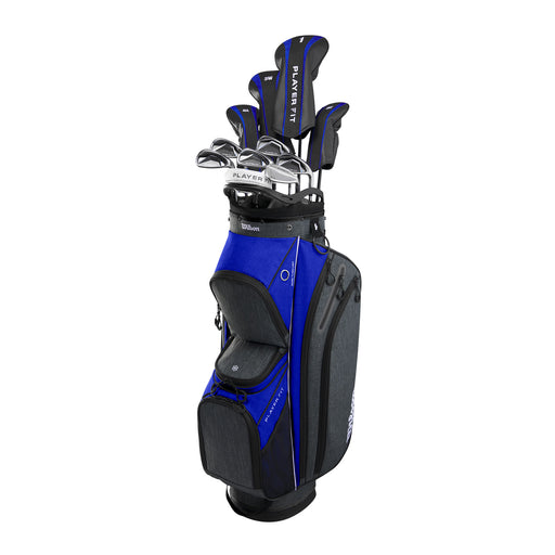 Wilson Player Fit Mn RH Stl Complet Cart Golf Set - Standard/Regular/Black/Blue/Wht