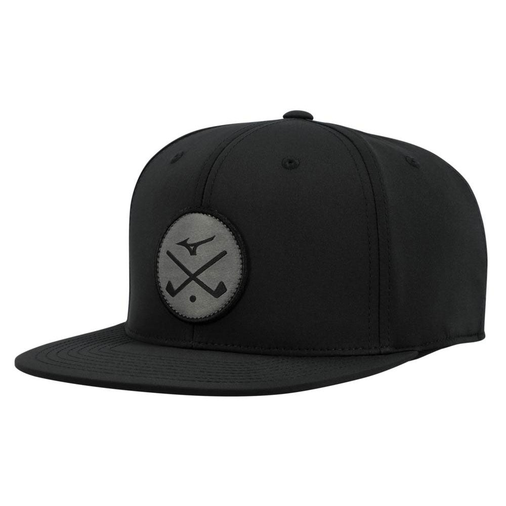 Mizuno Crossed Clubs Snapback Golf Hat - Black/One Size