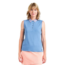 Load image into Gallery viewer, NVO Maeve Sleeveless Womens Golf Polo - Sea Reflection/L
 - 1