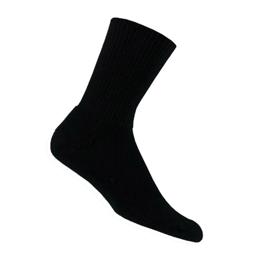Thorlo Tennis Maximum Cushion Crew Socks - Black/XL