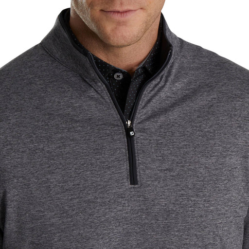 Footjoy Ltwt Solid Mid Charcoal Mens Golf 1/2 Zip