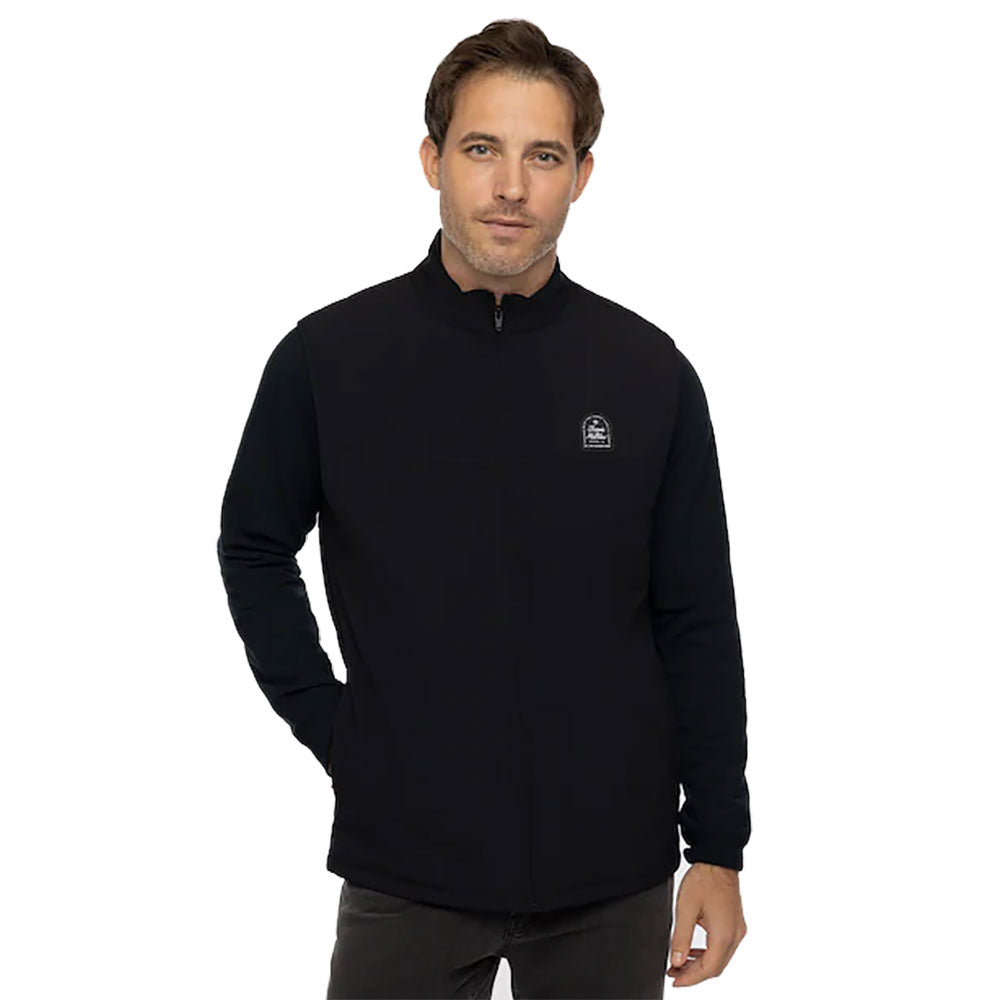 TravisMathew Good Fortune Mens Golf Vest - Black 0blk/XL
