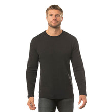 Load image into Gallery viewer, TravisMathew Cloud Waffle Mens Long Sleeve Crew - Charcoal 0cha/XXXL
 - 1