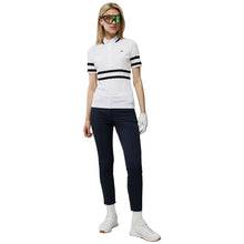 Load image into Gallery viewer, J. Lindeberg Moira Womens Short Sleeve Golf Polo - WHITE 0000/L
 - 3