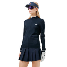 Load image into Gallery viewer, J. Lindeberg Alma Knitted Navy Womens Golf Sweater - JL NAVY 6855/L
 - 1