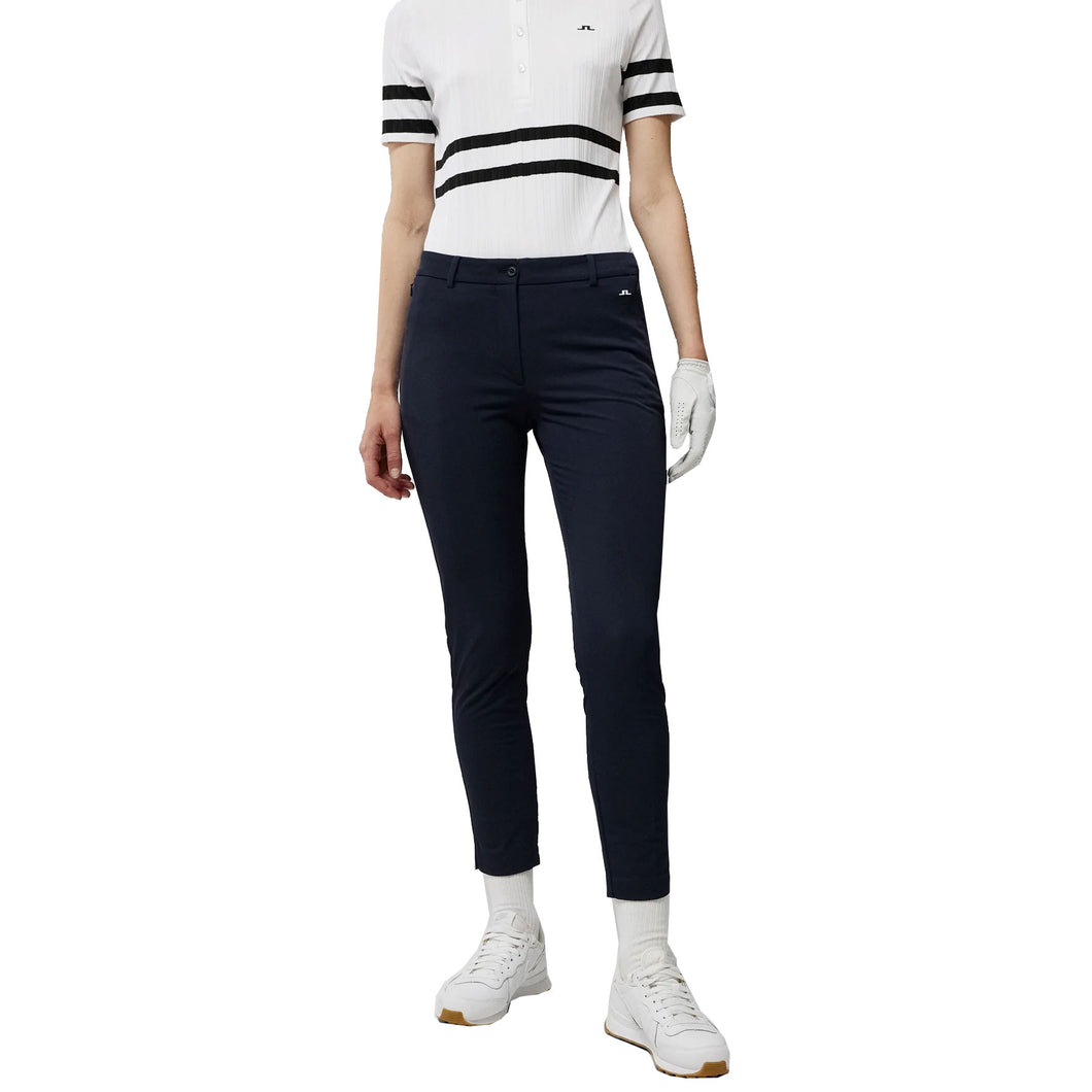 J. Lindeberg Lei Fleece Twill Navy Wmns Golf Pants - JL NAVY 6855/29