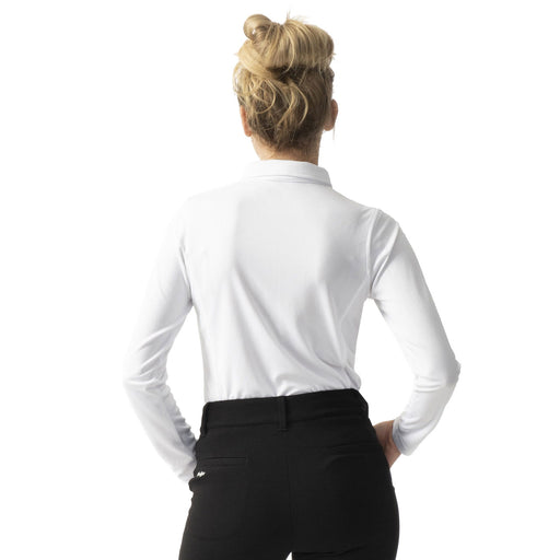 Daily Sports Macy Wht Womens Long Sleeve Golf Polo