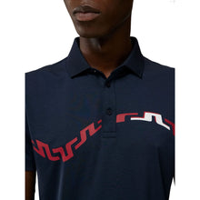 Load image into Gallery viewer, J. Lindeberg Peter Slim Fit Navy Mens Golf Polo
 - 3