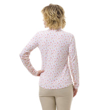Load image into Gallery viewer, SanSoleil SolTek Lux Ice Coral Womens LS Sun Shirt
 - 2
