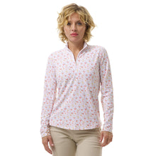 Load image into Gallery viewer, SanSoleil SolTek Lux Ice Coral Womens LS Sun Shirt - Ice Coral/L
 - 1