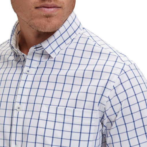 Mizzen + Main Leeward No Tuck Wht Mens Dress Shirt