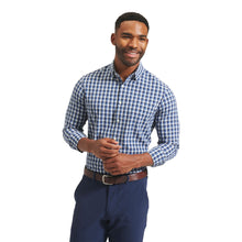 Load image into Gallery viewer, Mizzen + Main Leeward Classic Navy Men Dress Shirt - Navy Mult Check/XXL
 - 1