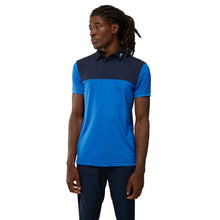 Load image into Gallery viewer, J. Lindeberg Jeff Reg Fit Naut Blue Mens Golf Polo - NAUT BLUE O346/XL
 - 1
