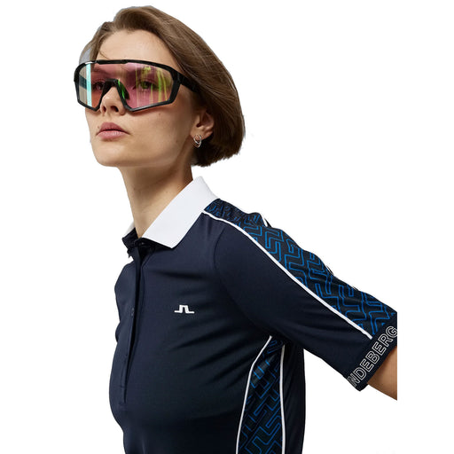 J. Lindeberg Damai Navy Womens Golf Polo