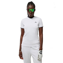 Load image into Gallery viewer, J. Lindeberg Parvin White Womens Golf Shirt - WHITE 0000/M
 - 1