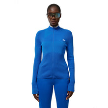 Load image into Gallery viewer, J. Lindeberg Flora Knitted Blue Women Golf Sweater - NAUT BLUE O346/L
 - 1