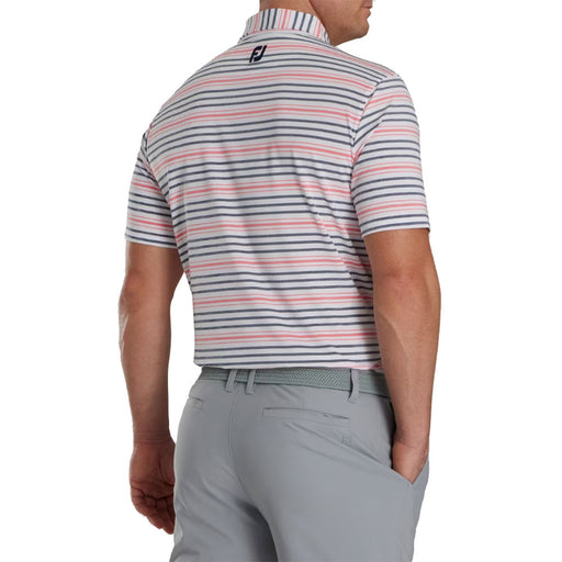 FootJoy Space Dye Stripe Mens Golf Polo