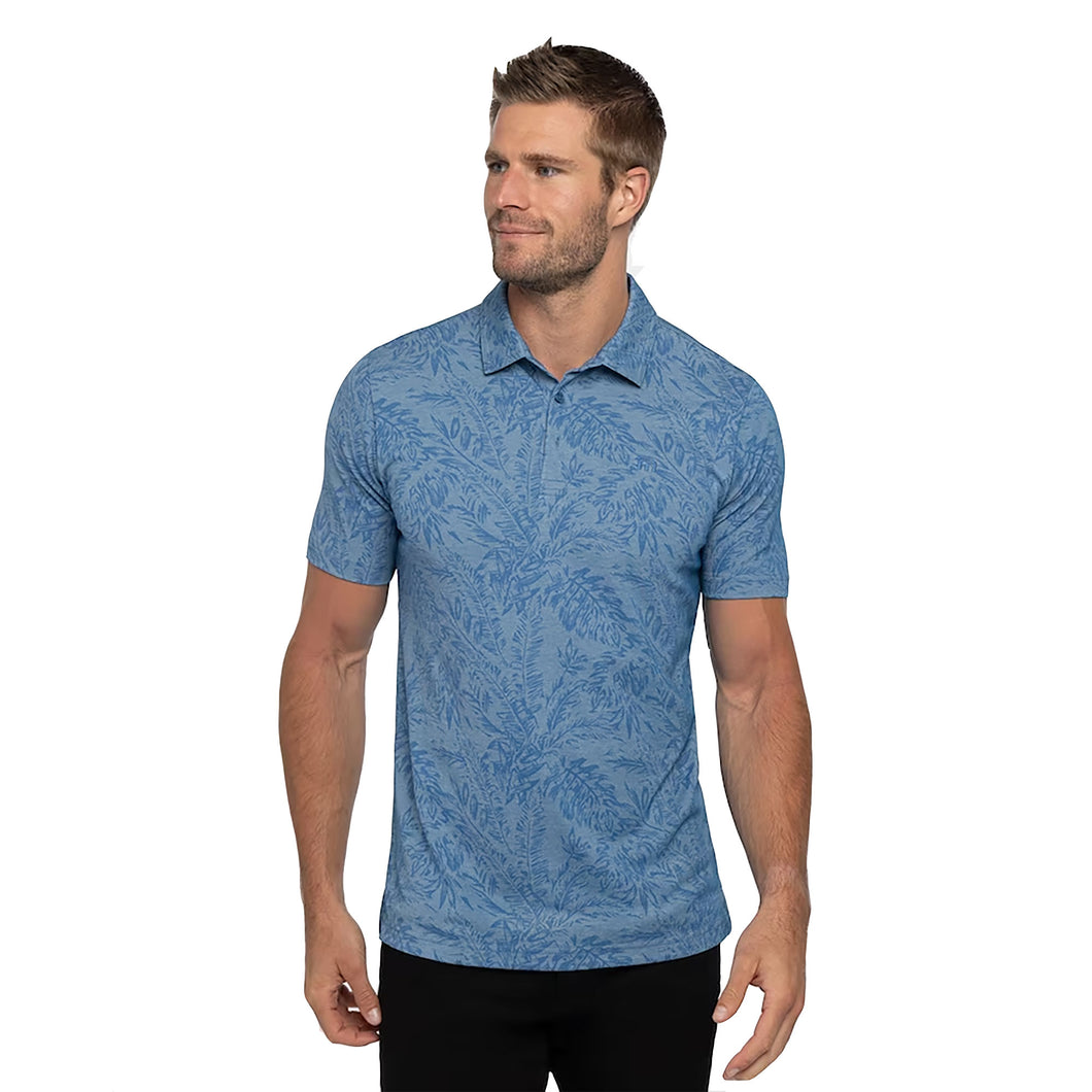 Travis Mathew Forever Young Mens Golf Polo - Hthr Blue 4htm/XXL