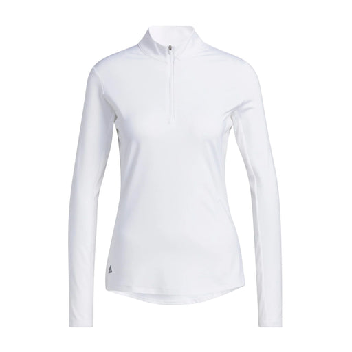 Adidas UPF 50 Solid Long Sleeve Womens Golf Shirt - WHITE 100/XL
