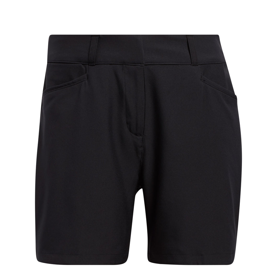 Adidas Solid 5 Inch Womens Golf Shorts - BLACK 001/12