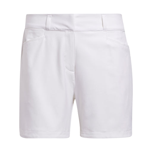 Adidas Solid 5 Inch Womens Golf Shorts - WHITE 100/12
