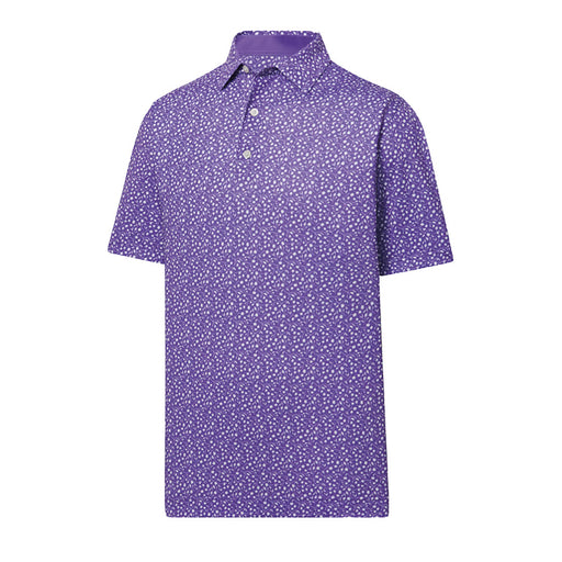 FootJoy Tossed Tulips Mens Golf Polo - Violet/White/XL