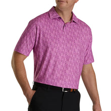 Load image into Gallery viewer, FootJoy Glass Print Mens Golf Polo - Orchid/XXL
 - 1
