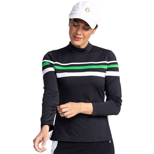 Kinona Winter Rules Womens Long Sleeve Golf Shirt - BLACK 111/M