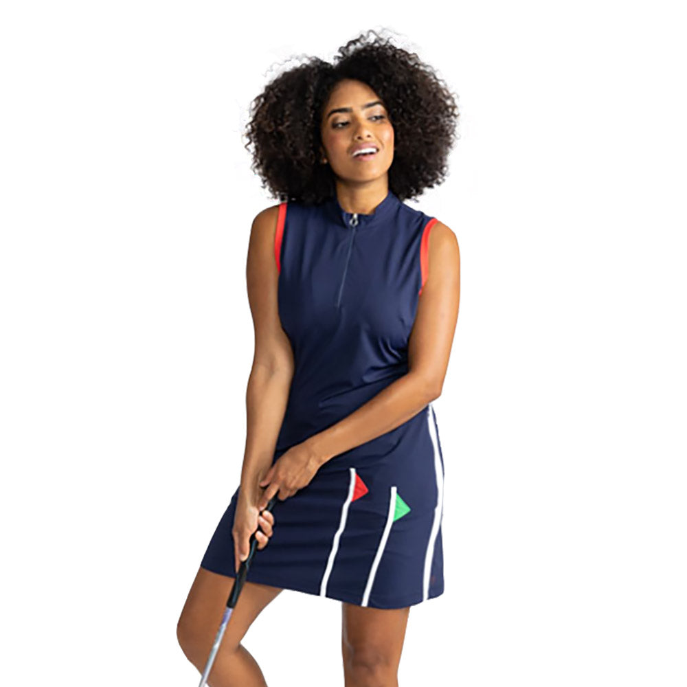 navy blue golf dress Kinona Flagstick Womens Sleeveless Golf Dress – Golf-Clubs.com