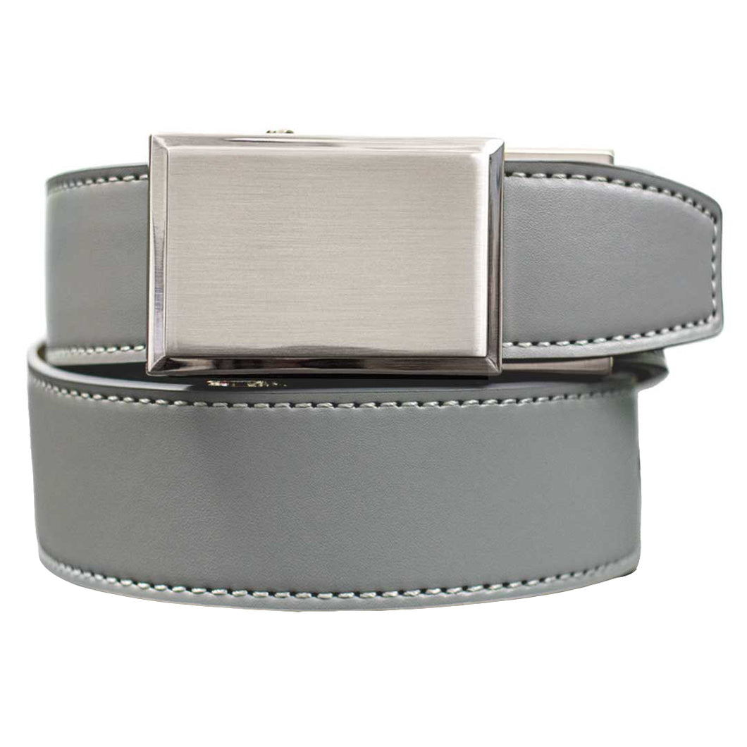 Nexbelt Shield Smooth Grey Mens Golf Belt - Grey
