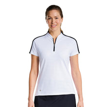 Load image into Gallery viewer, NVO Umber Short Sleeve Mock Womens Golf Polo - WHITE 100/XL
 - 1